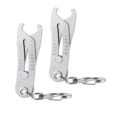 Precision Bolt and Nut Thread Checker - Portable Size Gauge Measurement Tool