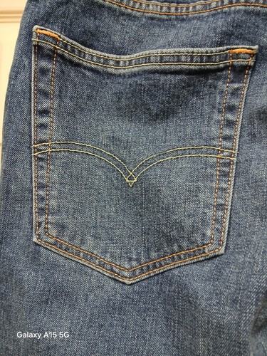 Jeans Levis 550 Uomo 38X32 Blu Cotone Relaxed Fit Gamba Dritta Denim Rosso Tab NUOVO - Foto 9 di 17