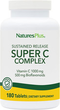 Natures plus Super C Complex 1000Mg (Vitamin C) S/R 180 Tabletten (404G)