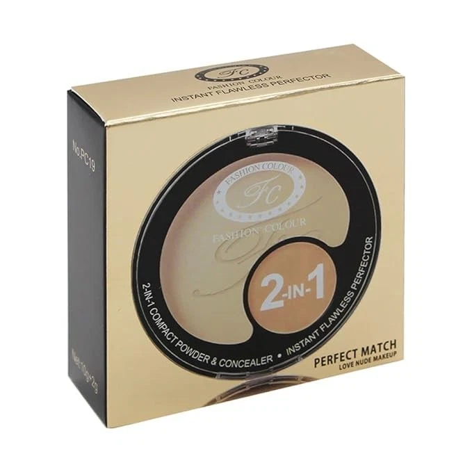 FASHION COLOUR 2 In 1 Compact Powder And Concealer | Long-Lasting | Smooth Finis - Image 4 of 4
