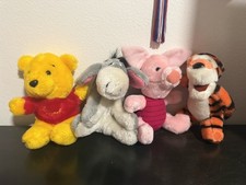 Sears Walt Disney Winnie the Pooh Eeyore Tigger Piglet Stuffed Plush Set Of 4 91