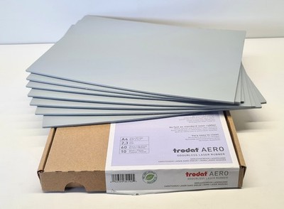 7 Stück Trodat AERO A4 Gummiplatten Lasergummi Stempelgummi 2,3mm 60Shore    NEU