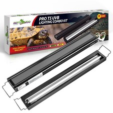 UVB Reptile Light, New Version T5 HO UVB Lighting Combo Kit, Reptile Terrariu...
