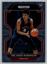 #66 Orlando Robinson 2022 Panini Prizm Draft Picks Silver Fresno State Bulldogs