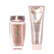 Kerastase Gloss Absolu Bain Hydra Glaze Shampoo & Conditioner 8.45oz/250ml SET 