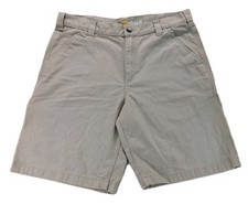 Carhartt Mens Size 36 Tan Relaxed Fit Work Short Canvas Inseam 9.5"