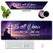 Desk Pad Mat Gaming Pads with Coasters, Large Gaming Mousepad 31.5"x 11.8" ...