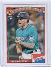 2021 Topps Archives 1991 Topps Bazooka Shining Stars Jarred Kelenic #91BZ-8 (RC)