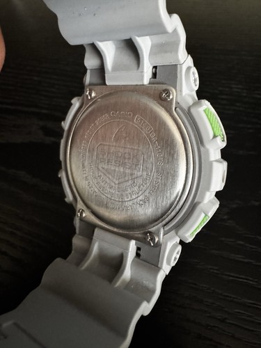 Casio G-Shock 5146 GA-110TS Matte Grey/Green Wristwatch - Picture 3 of 3
