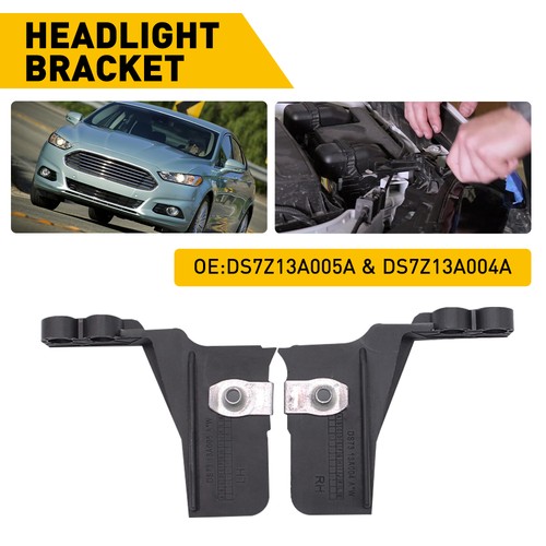 Kit de soporte de montaje de lámpara de faros ABS negro para Ford Fusion 2014 2015 2013-2016 - Imagen 11 de 17