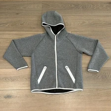 ZYIA ACTIVE Gray Sport Pocket Full-Zip Active Outdoor Hoodie Jacket Size Medium