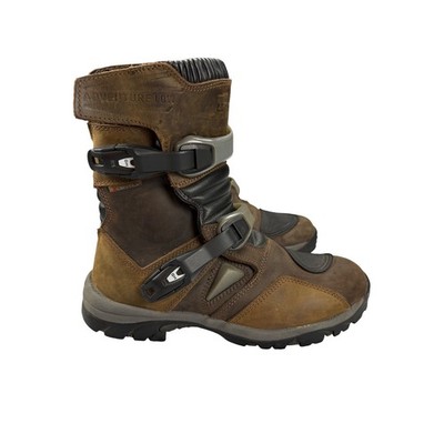 Forma Adventure Low Brown Leather Motorcycle Boots Waterproof Dual Sport Size 43