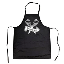 Cookout Apron Swearing Helps Cooking Grilling Baking Kitchen Chef gift for Mom