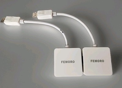 Lot 2 FEMORO 3 In 1 Mini Display Port DP to DVI VGA HDMI Adapter Cable White 