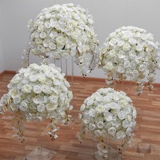 Artificial Flower Bouquet Butterfly Orchid Wedding Table Centrepiece Stage Decor