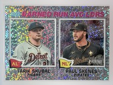 Topps 2025 Heritage League Leaders #202 Skubal Valdez Blanco Tigers Astros