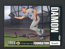 Johnny Damon Signed 1994 UD Collector's Choice #642 AUTO JSA STICKER