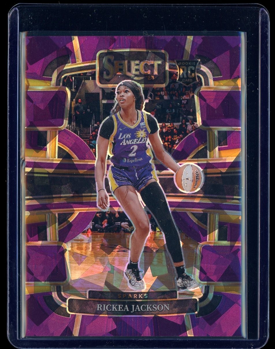 2024 Panini Select WNBA - Concourse Rickea Jackson #58 Purple Ice Prizm /149
