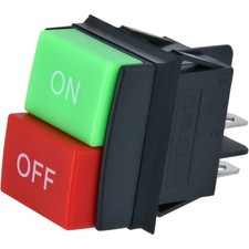 Industrial Push Button Switch 2 Pole 125/20A 250/15A On Off Switch 4 Pin