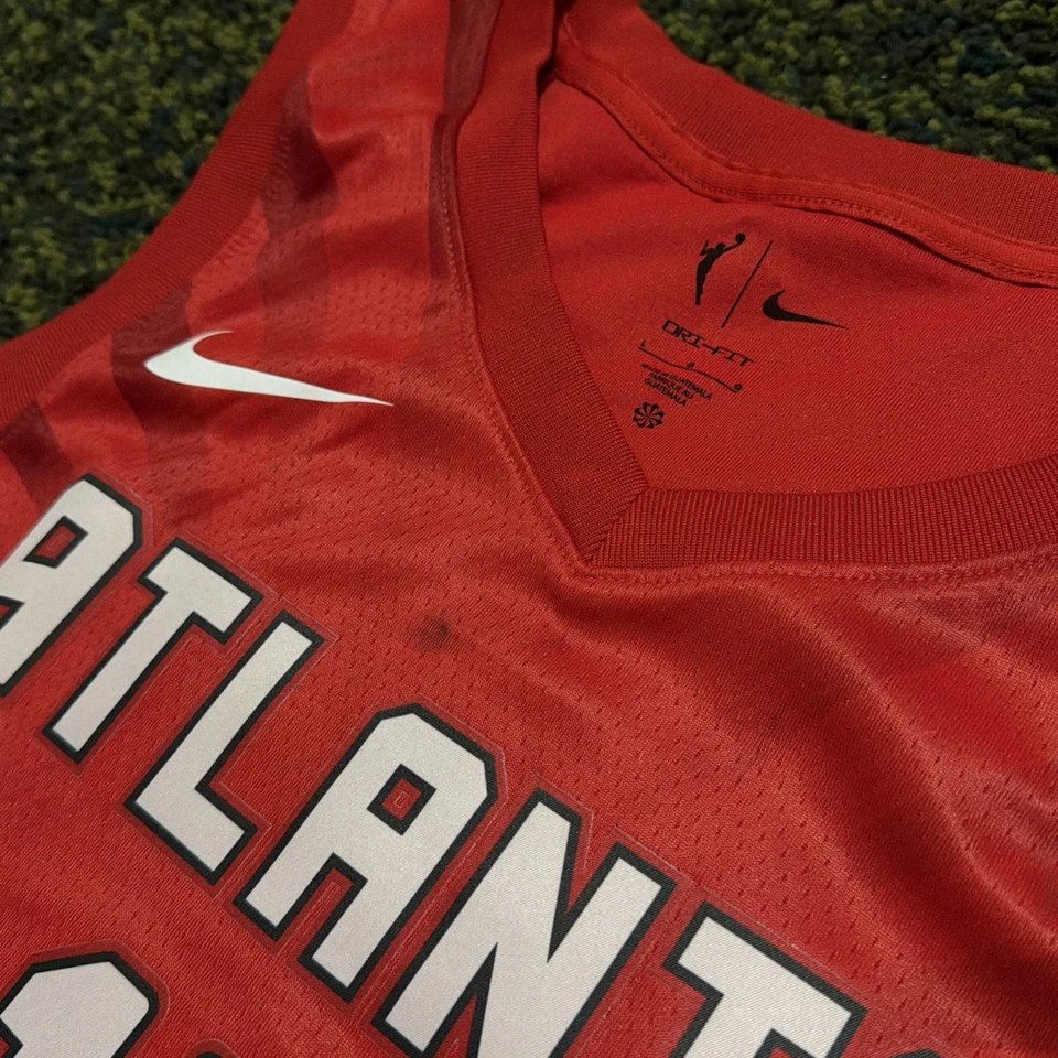 Nike Tiffany Hayes Atlanta Dream Red Explorer WNBA Victory Jersey Sz 48 Large - Image 4 of 4