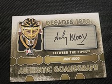 2012-13 In The Game Between The Pipes #A-AMO Andy Moog Authentic Goaliegraphs