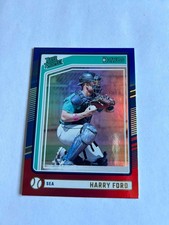 2024 Panini Donruss - Rated Prospects Harry Ford #138 Red & Blue (RC)