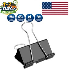40 Pcs Extra Large 2-Inch Binder Clips - Rust-Resistant Steel for Office Use