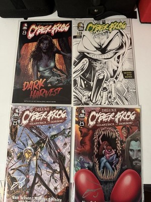 Cyberfrog Dark Harvest/ Heartsick Horror Deluxe set Signed by Ethan Van Sciver