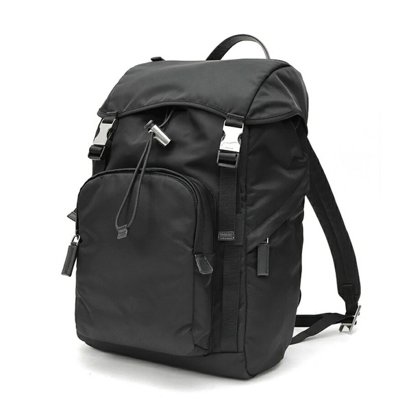 Prada Nylon x Saffiano Leather Backpack, Side Design, 2VZ135, Nylo... GZl1kmpg