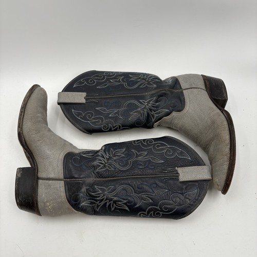 Vintage 1980’s Justin L4522 Blue Gray Cowgirl Western Boots Women's Size 6 A - Picture 3 of 7