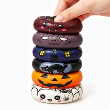 4 Pack Halloween Squishy Toys with Box,