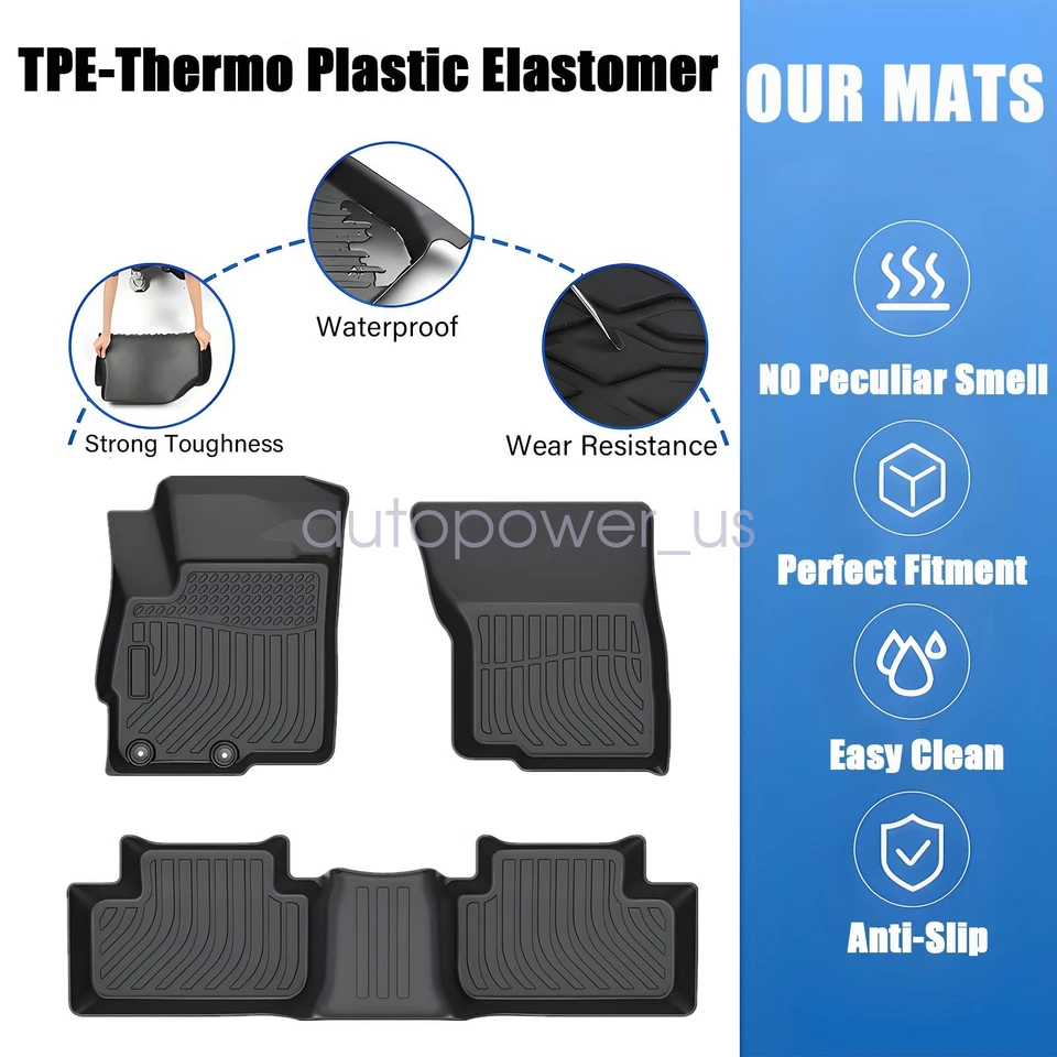 Juego de tapetes delanteros y traseros TPE para Mitsubishi Outlander Sport 2011-2024 Foto 3 de 4