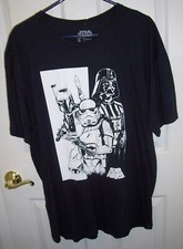 Vintage Disney Star Wars Darth Vader T Shirt Mens XL Black NOS w/tags