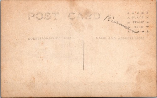 Victorian Couple Home Interior The Biermanns Potbelly Stove Piano Vintage RPPC - Picture 2 of 2