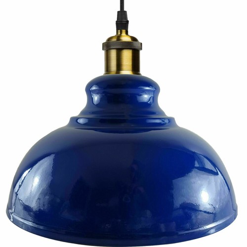 Luz colgante de techo de metal loft industrial retro de colección Reino Unido - Imagen 47 de 51