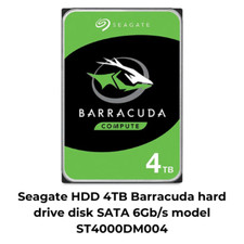 Seagate HDD 4TB Barracuda hard drive disk SATA 6Gb/s model ST4000DM004
