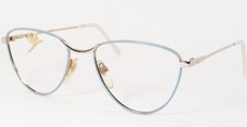NiGuRa N 4016 Gold /Powder Blue UNIQUE RARE EYEGLASSES GLASSES 54-18-135 NOTES 