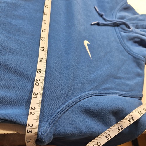 Nike Suéter Para Hombres Grande Azul Swoosh Logo Deporte Pullover Sudadera con Capucha Sudadera - Imagen 5 de 7