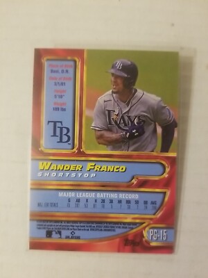 2022 Topps Baseball UK Edition Card - #PG-15 Wander Franco (RC