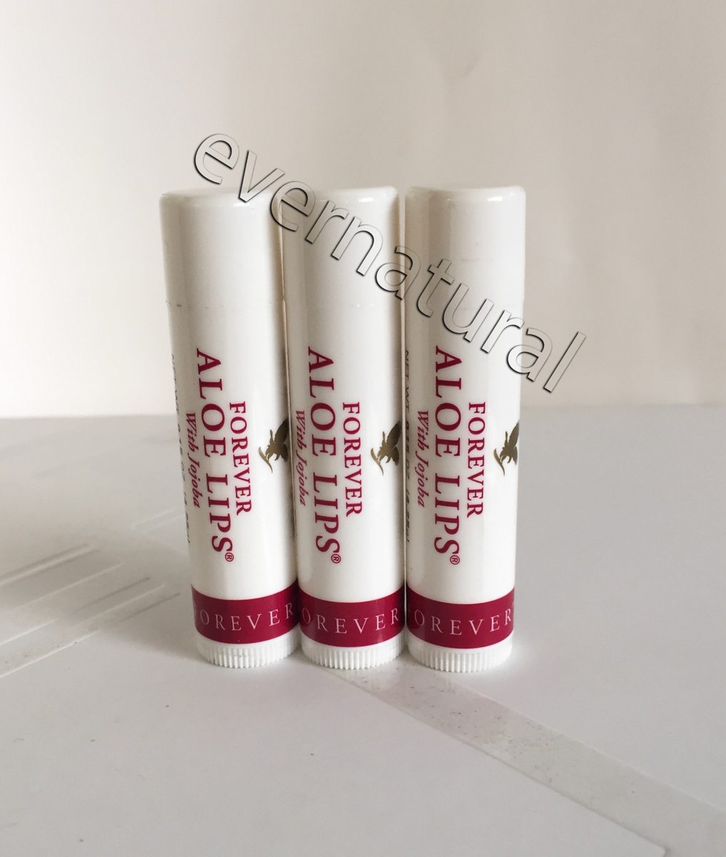 3 sticks of Forever Aloe Lips with Jojoba. Made by Forever Living