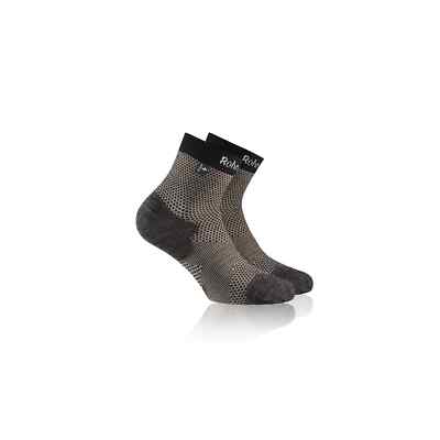 1 Paar Rohner Copper Allsport Quarter Socken, Schwarz  - UNISEX