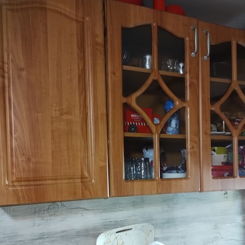 Georgian Painted Pine Country House Huffer / Plate Cabinet / Kitchen Cupboard - Picture 2 of 3