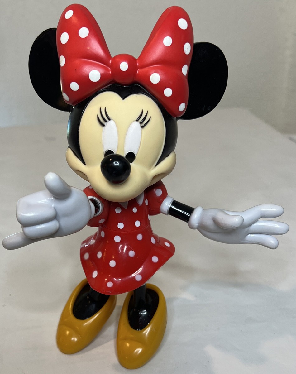 Disney Minnie Mouse Toy Figure w/Movable Head, arms, legs
