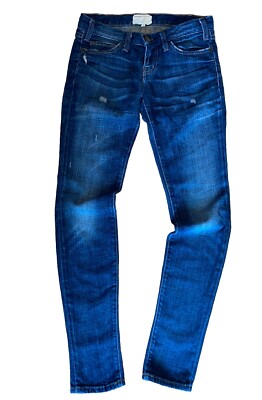 Current/ Elliot the skinny blue bayou Jeans Sz 24 27/32 Low Rise Rear Hugger