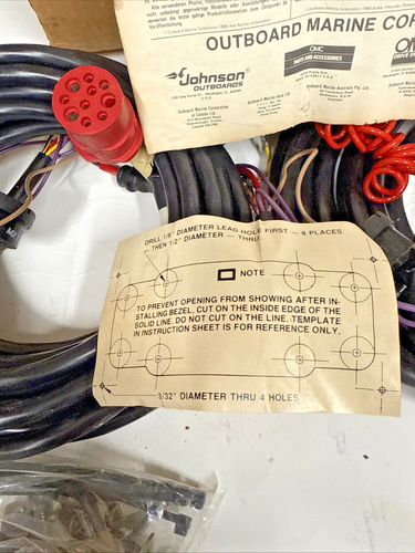 Dual Engine Ignition Switch Emergency Cutoff Red Plug Kit OMC 174963 174647 Boat - Picture 12 of 14