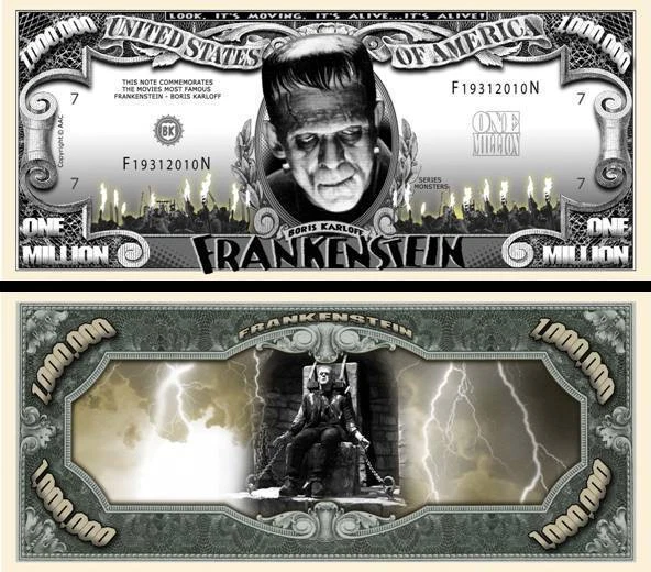 FRANKENSTEIN - MILLION DOLLAR US ! BORIS KARLOFF Universal Monsters horreur 1931