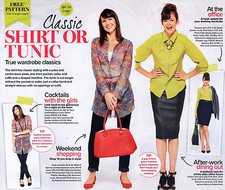 Classic SHIRT & Simple TUNIC 2 Collars Prima Sewing Pattern 10 12 14 16 18 20