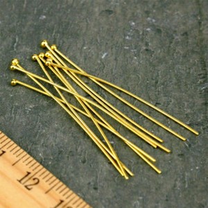 Authentic 100PCS 16/20/30/40/50mm Ball Silver Gold Plated Jewelry Finding Head Pins