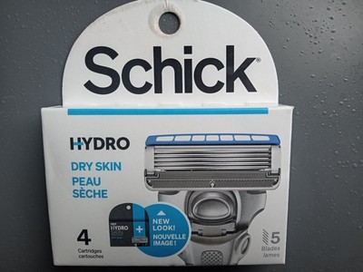 Schick Hydro Dry Skin 5 Razor Cartridges lot of 2 New Boxes 4 per pack 
