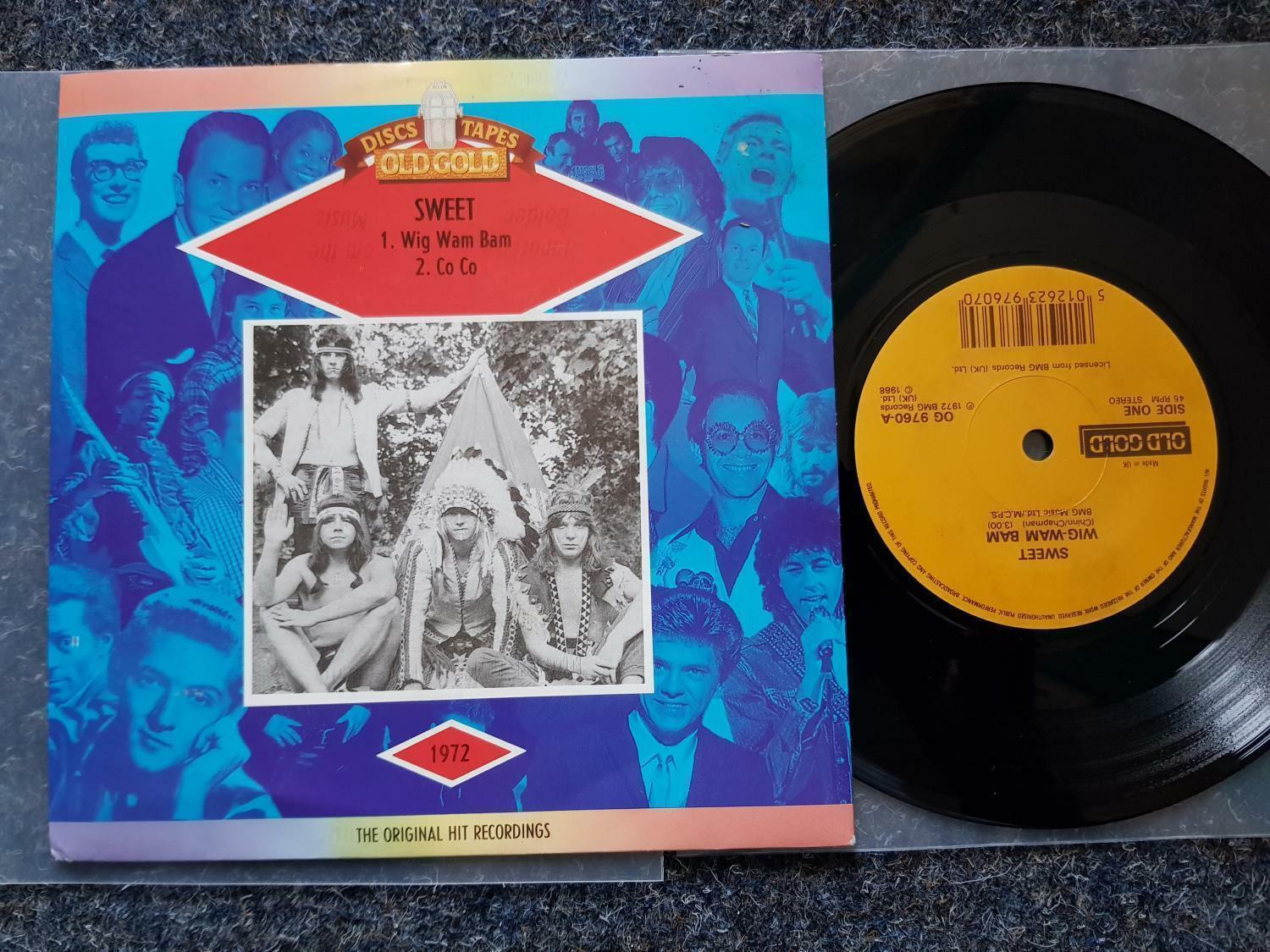 7"" Single Vinyl Sweet - Wig wam bam/ Co co UK